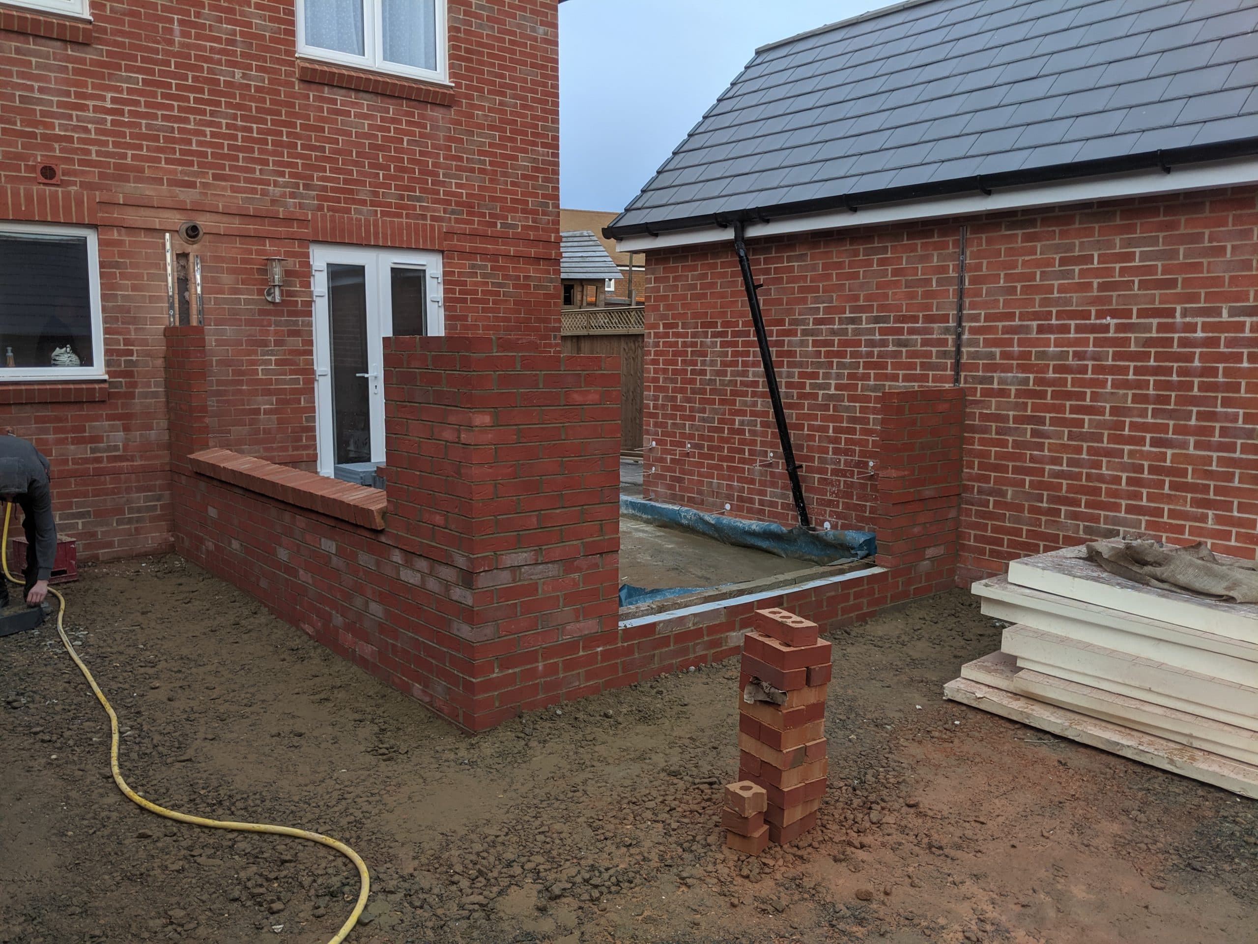 Block paving driveway