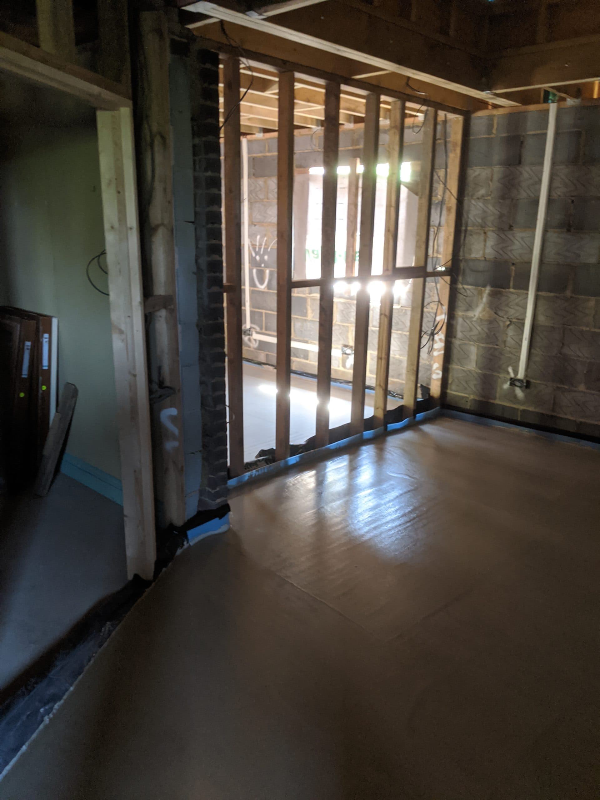 Patio installation